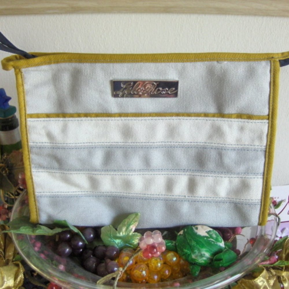 Lela Rose Cosmetic Makeup Bag Insulated Travel Makeup Tote